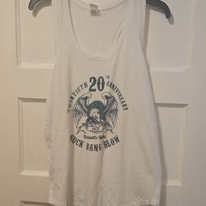 District White Anniversary Graphic Tank Top